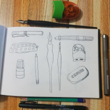 Mi proyecto del curso: El arte del sketching: transforma tus bocetos en arte. Un proyecto de Ilustración tradicional, Dibujo a lápiz, Dibujo y Sketchbook de Grace Luna - 18.10.2023