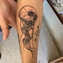 Mi proyecto del curso: Técnicas de tatuaje blackwork con línea fina. Tattoo Design project by Mario Osornio Lara - 10.17.2022
