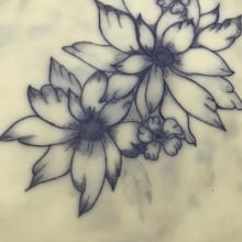 Mi proyecto del curso: Tatuaje botánico con puntillismo. Ilustração tradicional, Desenho de tatuagens e Ilustração botânica projeto de Luis David Galicia Cervera - 21.10.2023