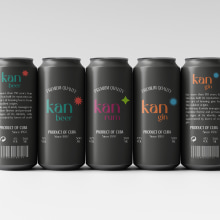 Kan Drinks. Un proyecto de Diseño, Br, ing e Identidad y Packaging de Celia Sáez Cortijo - 23.10.2023