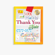 Mix and Match Thank You Note Cut-Out Coloring Book. Advertising, Br, ing, Identit, Product Design, T, pograph, Writing, Cop, writing, Paper Craft, Lettering, Creativit, Instagram Marketing, Br, and Strateg project by Dan Morgan - 10.24.2023