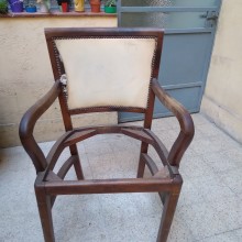 Mi proyecto del curso: Restauración y tapizado de sillas. Un proyecto de Artesanía, Diseño, creación de muebles					, Diseño de interiores, DIY, Carpintería, Upc y cling de cecilia.pitro - 31.10.2023