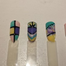 Mi proyecto del curso: Introducción al nail art. Design, Traditional illustration, Fashion, Painting, Pattern Design, Decorative Painting, Lifest, and le project by Lidia Pft - 10.10.2023