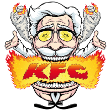 Ilustraciones "Los Malditos" para KFC España. Un proyecto de Ilustración tradicional, Diseño gráfico e Ilustración vectorial de Marcos Cabrera - 02.11.2023