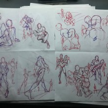 My project for course: Drawing the Human Figure & Expressive Poses. Artes plásticas, Esboçado, Desenho, Sketchbook, e Desenho anatômico projeto de willie jimenez - 11.11.2023