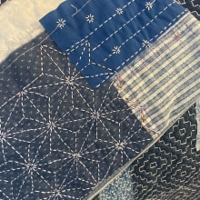 My project for course: Introduction to Japanese Sashiko Stitching. Moda, Bordado, Tecido, DIY, Upc, cling, e Design têxtil projeto de pzbrxkn7c6 - 16.11.2023