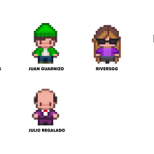 Mi proyecto del curso: Introducción al diseño de personajes en pixel art. Un proyecto de Diseño de personajes, Videojuegos, Pixel art y Diseño de videojuegos de Grecia Urdapilleta - 08.08.2022