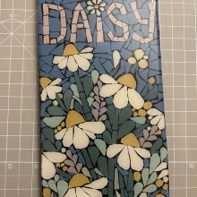 My project for course: Modern Mosaic Art: Make Floral Compositions with Tiles. Arts, Crafts, Furniture Design, Making, Ceramics, Interior Decoration, and DIY project by cherylpilley - 11.17.2023