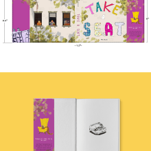 "Take a Seat" Dust Jacket Design for a Coffee Table Book. Un proyecto de Diseño, Packaging, Ilustración digital y Álbum ilustrado						 de Cassandra Li - 18.11.2023