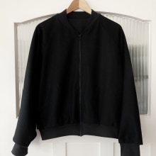 My All Black Bomber Jacket. Fashion, Fashion Design, Sewing, Patternmaking, and Dressmaking project by Mirjam - 11.18.2023