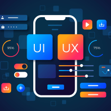 Top UI/UX agencies. Traditional illustration, UX / UI, Br, ing & Identit project by furduglas - 11.22.2023