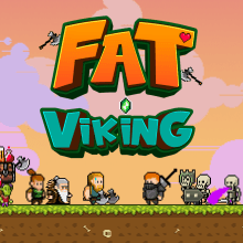 Fat Viking: VideoGame Android. Animação 2D, Videogames, Design de videogames, e Desenvolvimento de videogames projeto de zetta_pixelart - 23.11.2023