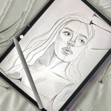 Mi proyecto del curso: Sketchbook de retrato: explora el rostro humano. Esboçado, Desenho, Desenho de retrato, Desenho artístico, e Sketchbook projeto de Lic Fernanda Licona - 25.11.2023
