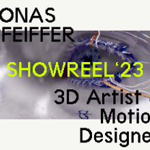 Showreel 2023 Ein Projekt aus dem Bereich Design, Motion Graphics, 3D, Kunstleitung und 3-D-Animation von Jonas Pfeiffer - 27.11.2023