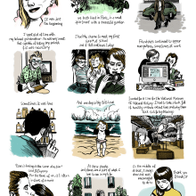 My project for course: Autobiographical Comic Book: Illustrate Your Experiences. Traditional illustration, Writing, Comic, Pencil Drawing, Digital Illustration, Stor, telling, Communication, Ink Illustration, and Narrative project by justine.jacquot.h - 11.27.2023