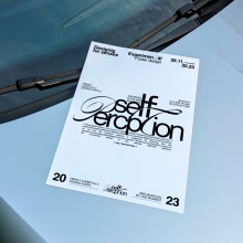 POSTER SERIES: SELFPERCEPTION. Graphic Design, Poster Design, T, pograph, and Design project by Manel Berciano - 11.29.2023