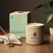 "Mystic Light" candles packaging. Un proyecto de Br, ing e Identidad, Diseño gráfico, Diseño industrial y Packaging de Ewelina Hasiuk-Brzezowska - 01.12.2023