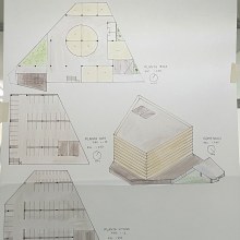 ESTACIONAMIENTO CON COMERCIO. Architecture project by Evelyn Camacho - 10.21.2023