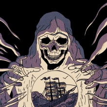 THE ANCIENT MARINER - IRON MAIDEN - Illustration. Traditional illustration, Vector Illustration, and Digital Illustration project by Danilo Henrique - 12.05.2023