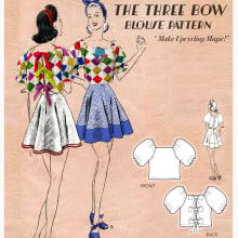 The Three Bow Blouse. Fashion project by Selina Sanders - 12.05.2023