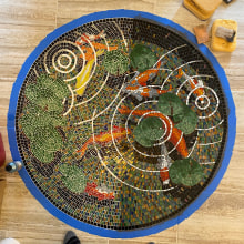 My project for course: Introduction to Mosaic Artwork. Arts, Crafts, Furniture Design, Making, Decoration, Ceramics, and DIY project by RuthAnn Royer - 12.05.2023