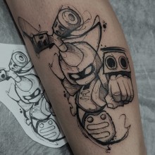 Meu projeto do curso: Técnicas de tatuagem blackwork com fine line. Desenho de tatuagens projeto de inknefi - 04.11.2023