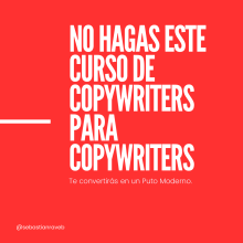 Mi proyecto del curso: Copywriting para copywriters. Publicidade, Cop, writing, Stor, telling, e Comunicação projeto de Sebastian Rave - 04.12.2023