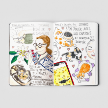 Follow up n°10 to "Illustrated Life Journal: A Daily Mindful Practice" : September. Ilustração tradicional, Desenho, Stor, telling, Sketchbook, Narrativa, Lifest, e le projeto de Stig Legrand - 08.10.2022