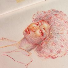 Mi proyecto del curso: Dibujo de retratos llamativos con lápices de colores. Desenho, Desenho de retrato, Sketchbook, e Desenho com lápis de cor projeto de Francisca Medina Pérez - 19.12.2023