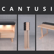 Colección Cantusi  || CURSO Profesor Juan Pablo Fuentes. Un proyecto de Diseño, creación de muebles					, Diseño industrial y Retail Design de Sam Sandoval - 21.12.2023