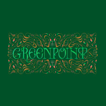 Greenpoint. Un proyecto de Caligrafía, Lettering, Lettering digital, H, lettering y Estilos de caligrafía de Rick Redznak - 24.12.2023