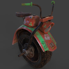 Moto MAX. 3D, Automotive Design, 3D Modeling, and Unit project by OMAR MOHAMEDI HADDOU - 09.16.2023