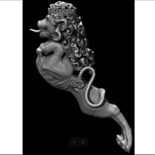  Leon, Figurehead. Un proyecto de 3D, Modelado 3D, Diseño de personajes 3D y Diseño 3D de MrMutantS - 29.12.2023