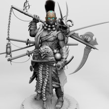 ONI SOUL OF DEATH. Un proyecto de 3D, Animación 3D, Modelado 3D, Diseño de personajes 3D y Diseño 3D de MrMutantS - 29.12.2023