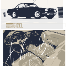 L '64 350 GT . Design, Motion Graphics, Direção de arte, e Design de automóveis projeto de Gabriel Lucas de Carvalho - 15.12.2023