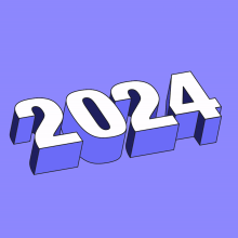 Typography Course - Happy New Year 2024. Un proyecto de Motion Graphics, Animación, Tipografía, Animación 3D y Tipografía cinética de Or Shabtay - 27.12.2023