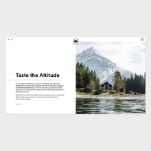 Diseño Web Taste the Altitude. Art Direction, Graphic Design, and Web Design project by Disparo Estudio - 10.18.2019