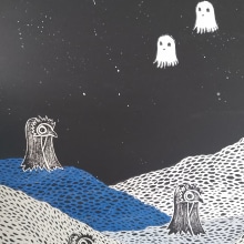 Ghosts. Un proyecto de Pintura y Estampación de Kathryn Schmidt - 04.01.2024