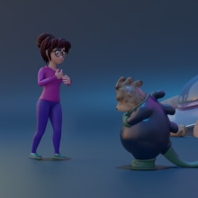 Mi proyecto del curso: Animación de personajes 3D estilo cartoon en Blender. 3D, Animação, Animação de personagens, e Animação 3D projeto de sandra0.sbo - 04.01.2024