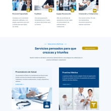 Diseño Web - Medical License Factory. Un proyecto de Diseño gráfico y Diseño Web de Julio César Marín Betancourt - 05.01.2024