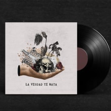 La Verdad Te Mata - Andreu Peral | Collage Videoclip Lyric Gif. Un progetto di Design, Musica, Animazione, Collage e Video di Nú Larruy - 09.01.2024