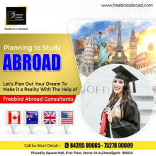 Study Abroad Consultants Chandigarh – Get FREE Assistance Now. Educação projeto de freebirdAbroad Netwalks - 13.01.2024