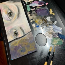 Project: Painting Eyes with Oil for Vibrant Portraits. Un proyecto de Artesanía, Bellas Artes, Pintura, Bocetado, Creatividad, Fotografía de retrato, Ilustración de retrato y Concept Art de Cary Naara - 11.01.2024