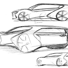 Mi proyecto del curso: Diseño de automóviles: el boceto. Design, Industrial Design, Product Design, and Sketching project by Santiago Bertoletti Espejo - 01.14.2024