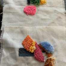 Mi proyecto del curso: Introducción al bordado con aguja mágica. Un proyecto de Bordado, Ilustración textil, Punch needle y Diseño textil de Lia Mancini - 16.01.2024
