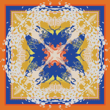 Butterfly Scarf by Filippa. Un proyecto de Ilustración tradicional, Pattern Design, Ilustración vectorial, Estampación e Ilustración textil de filippa.carlsson1 - 16.01.2024
