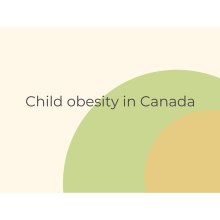 Child obesity in Canada - Jenny Lehmann . Educação, Design gráfico, Design de informação, Infografia, Comunicação, e Design de apresentação projeto de jenny.lehmann65 - 16.01.2024