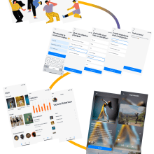 Dance App Prototype. UX / UI, Mobile Design, Design de apps, e Design de produto digital projeto de Érik Assunção - 18.01.2024