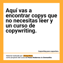 Mi proyecto del curso: Copywriting para copywriters. Un projet de Publicité, Cop, writing, Stor, telling , et Communication de Zhinjy Perez - 18.01.2024