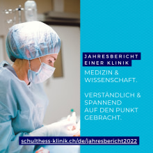Jahresbericht einer orthopädischen Klinik. Cop, writing, Escrita de não ficção, e Redação de conteúdo projeto de Nicole Urweider - 23.05.2023